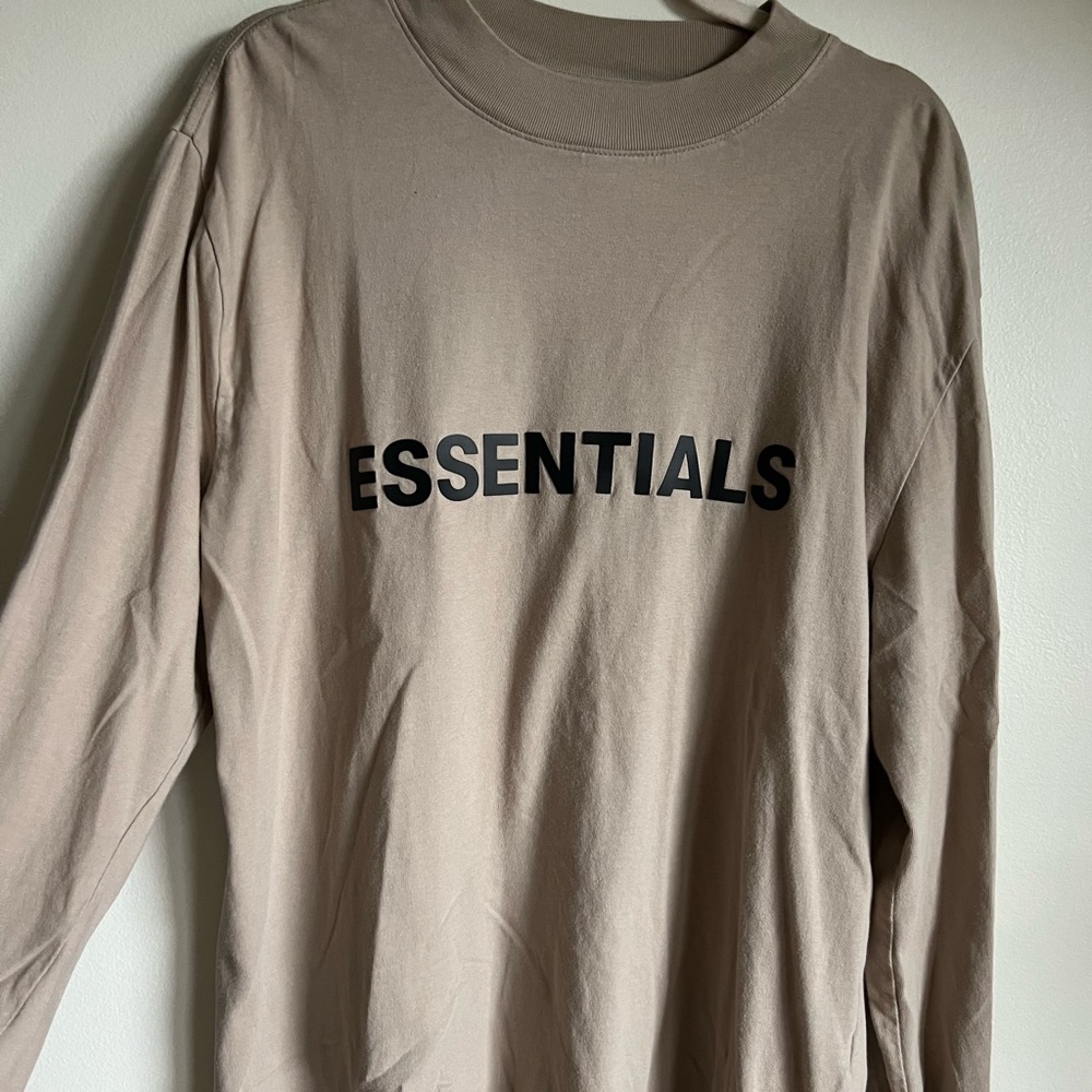 Essentials camel long sleeve